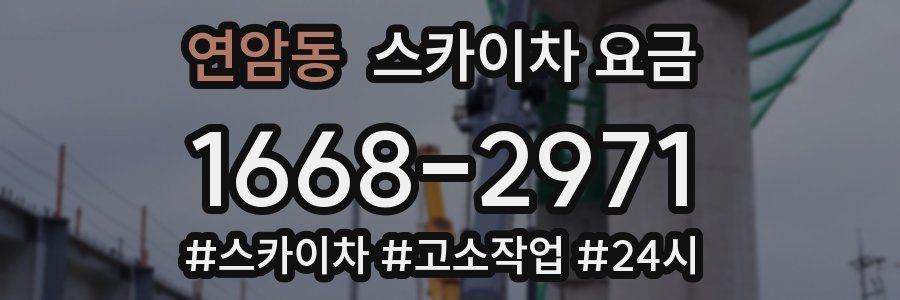 연암동 스카이차 요금