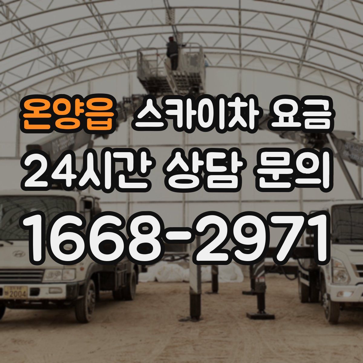 온양읍 스카이차 요금