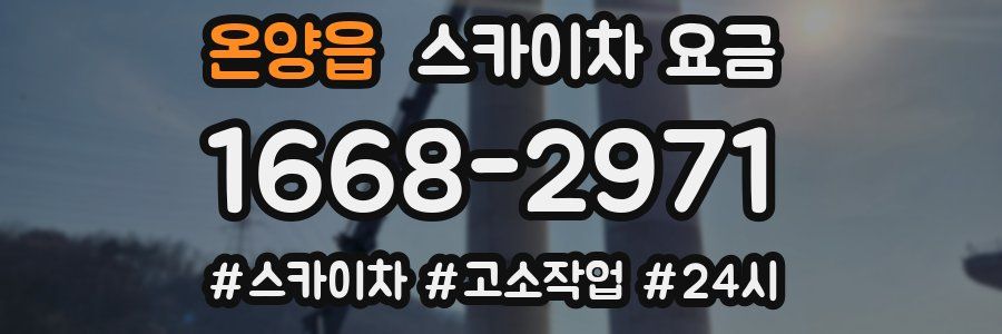 온양읍 스카이차 요금
