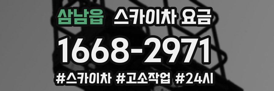 삼남읍 스카이차 요금