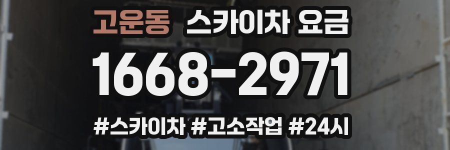 고운동 스카이차 요금