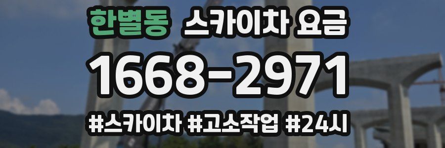 한별동 스카이차 요금
