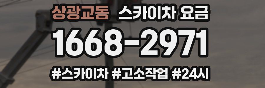상광교동 스카이차 요금