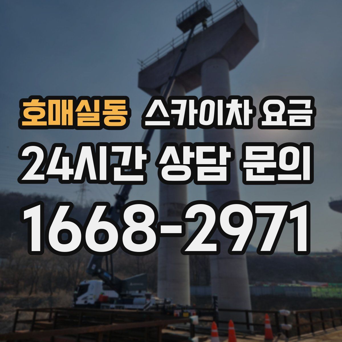 호매실동 스카이차 요금
