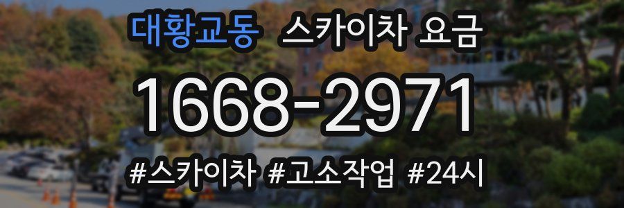 대황교동 스카이차 요금