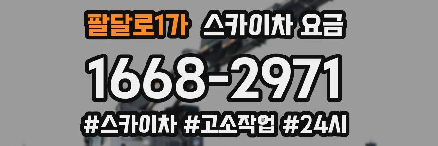 팔달로1가 스카이차 요금