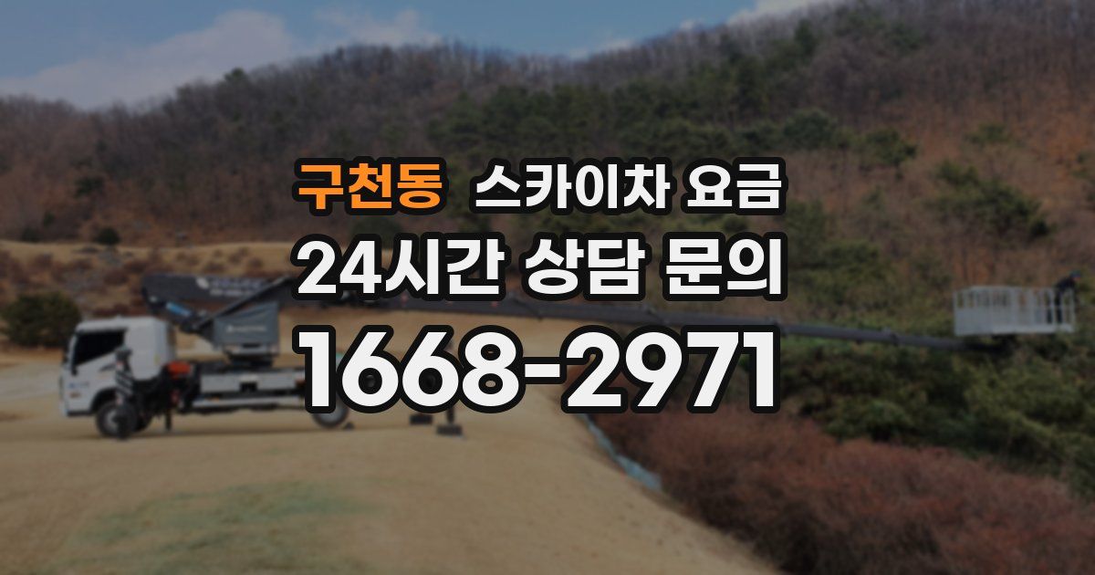 구천동 스카이차 요금