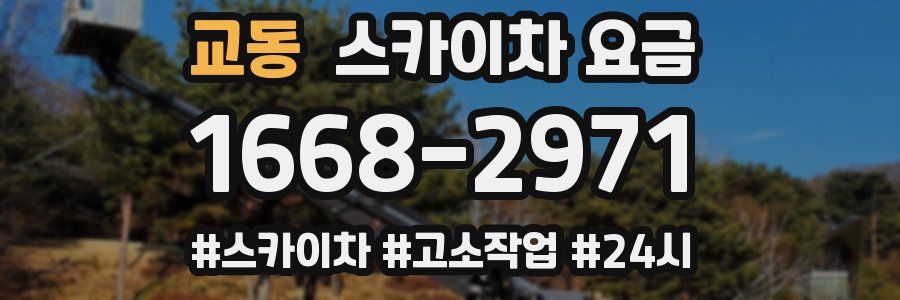 교동 스카이차 요금