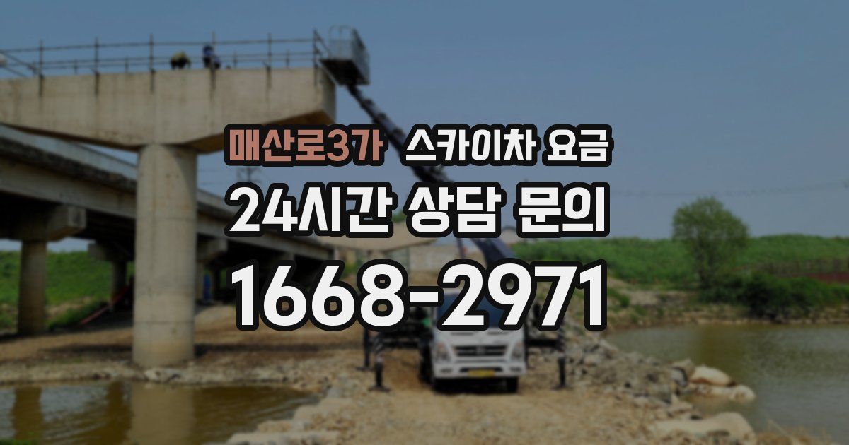 매산로3가 스카이차 요금