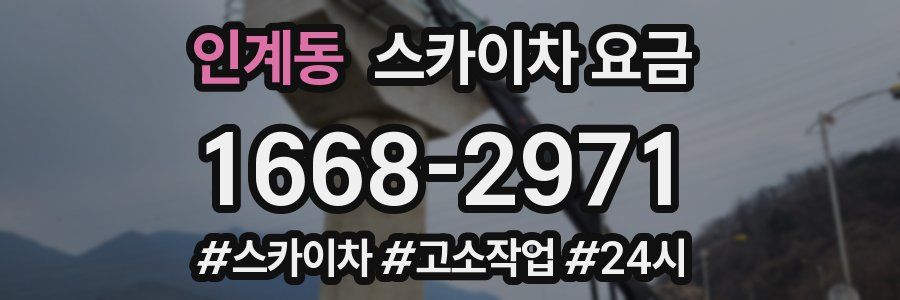 인계동 스카이차 요금