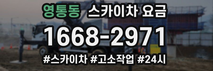 영통동 스카이차 요금