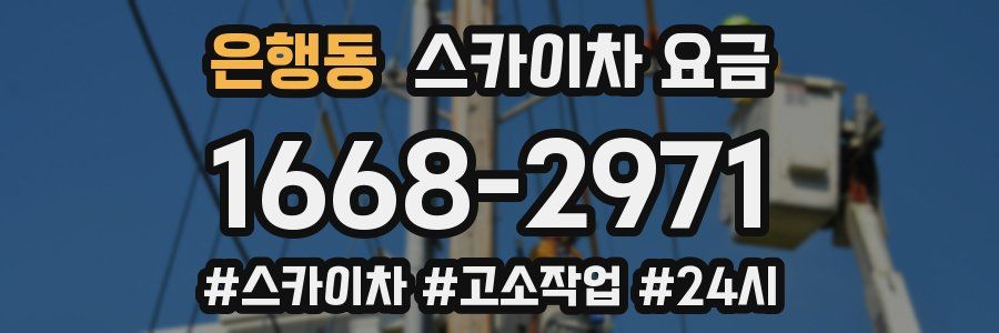 은행동 스카이차 요금