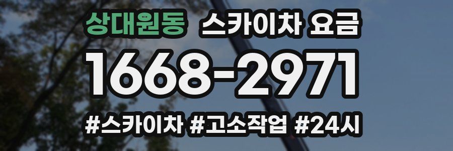 상대원동 스카이차 요금