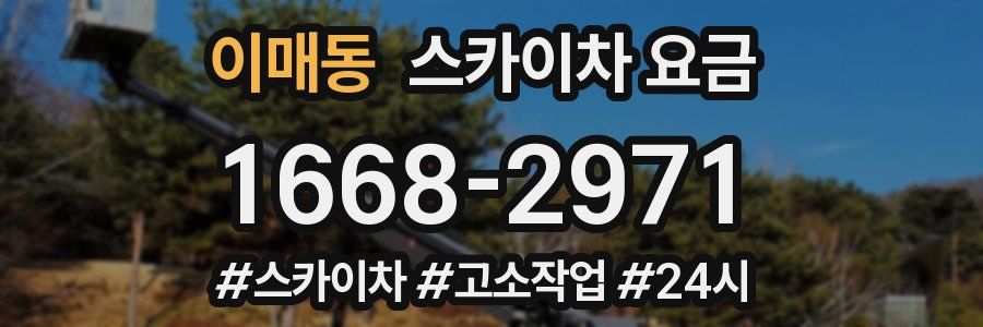 이매동 스카이차 요금
