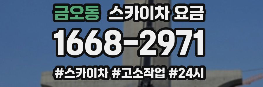 금오동 스카이차 요금