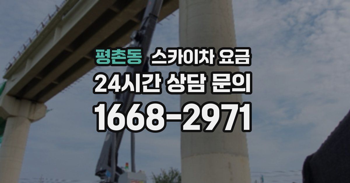 평촌동 스카이차 요금