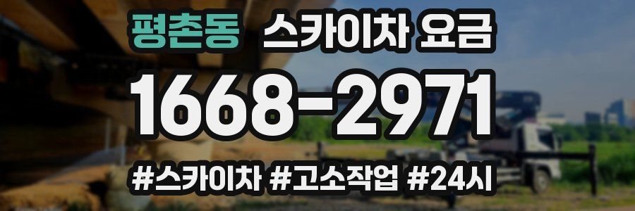 평촌동 스카이차 요금