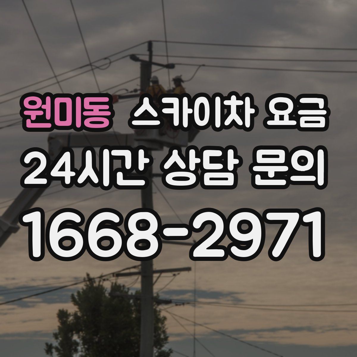 원미동 스카이차 요금