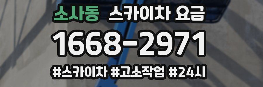 소사동 스카이차 요금