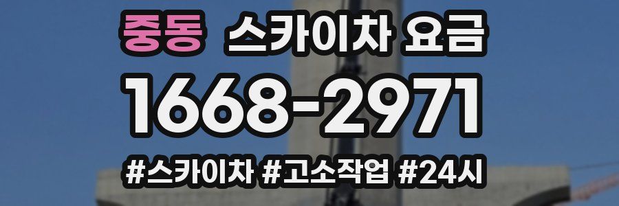 중동 스카이차 요금