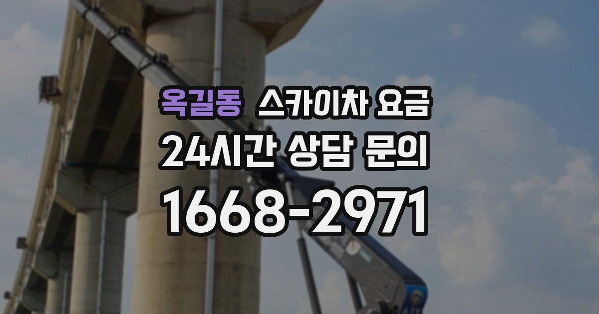 옥길동 스카이차 요금