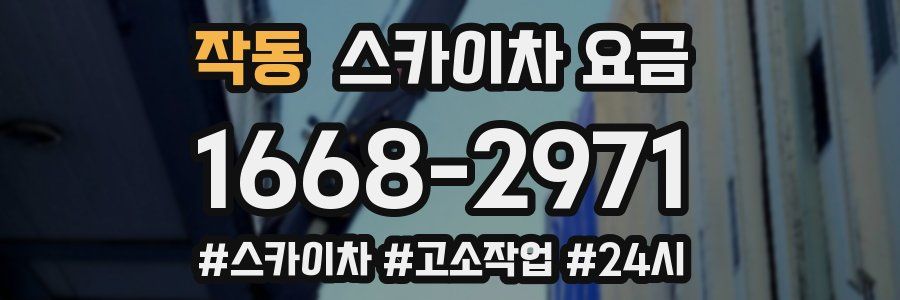 작동 스카이차 요금