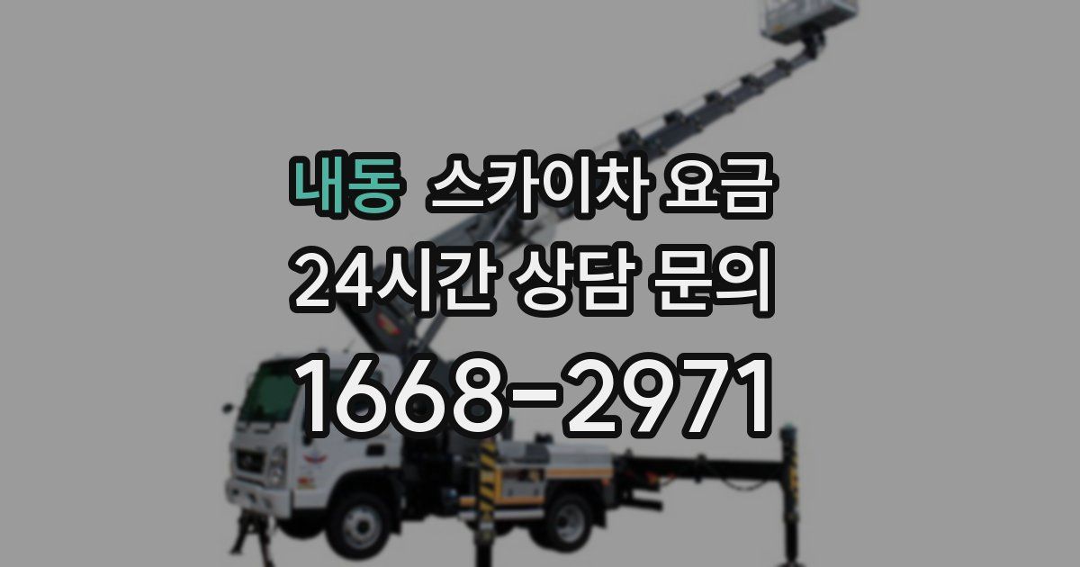 내동 스카이차 요금