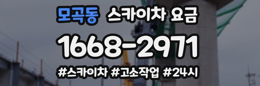모곡동 스카이차 요금