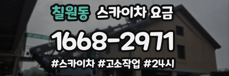 칠원동 스카이차 요금