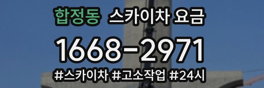 합정동 스카이차 요금