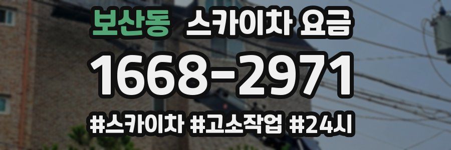보산동 스카이차 요금