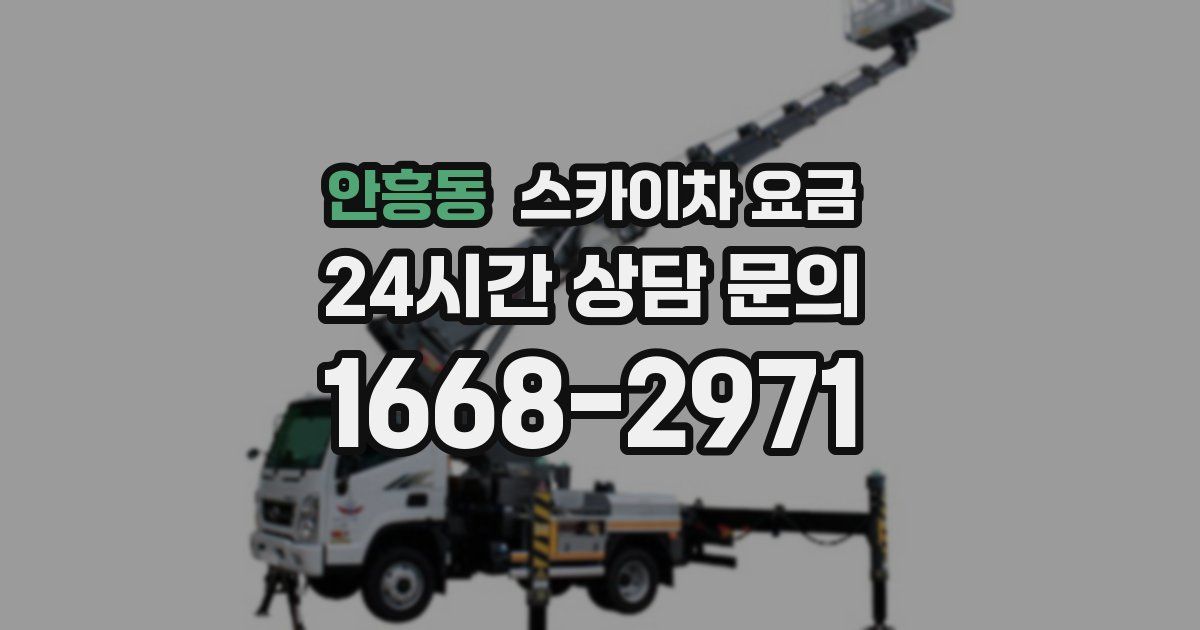 안흥동 스카이차 요금