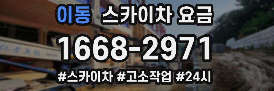 이동 스카이차 요금