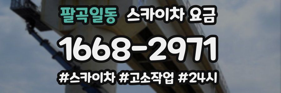팔곡일동 스카이차 요금