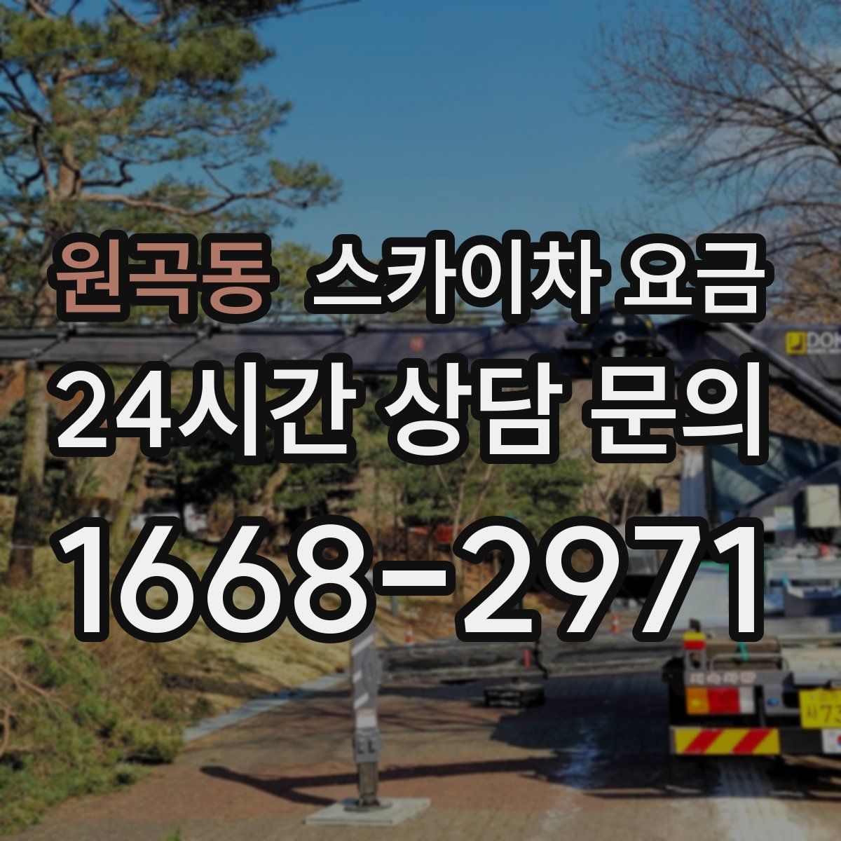 원곡동 스카이차 요금