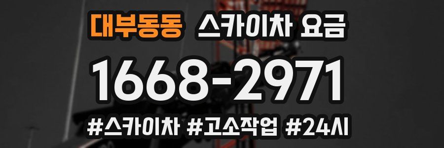 대부동동 스카이차 요금