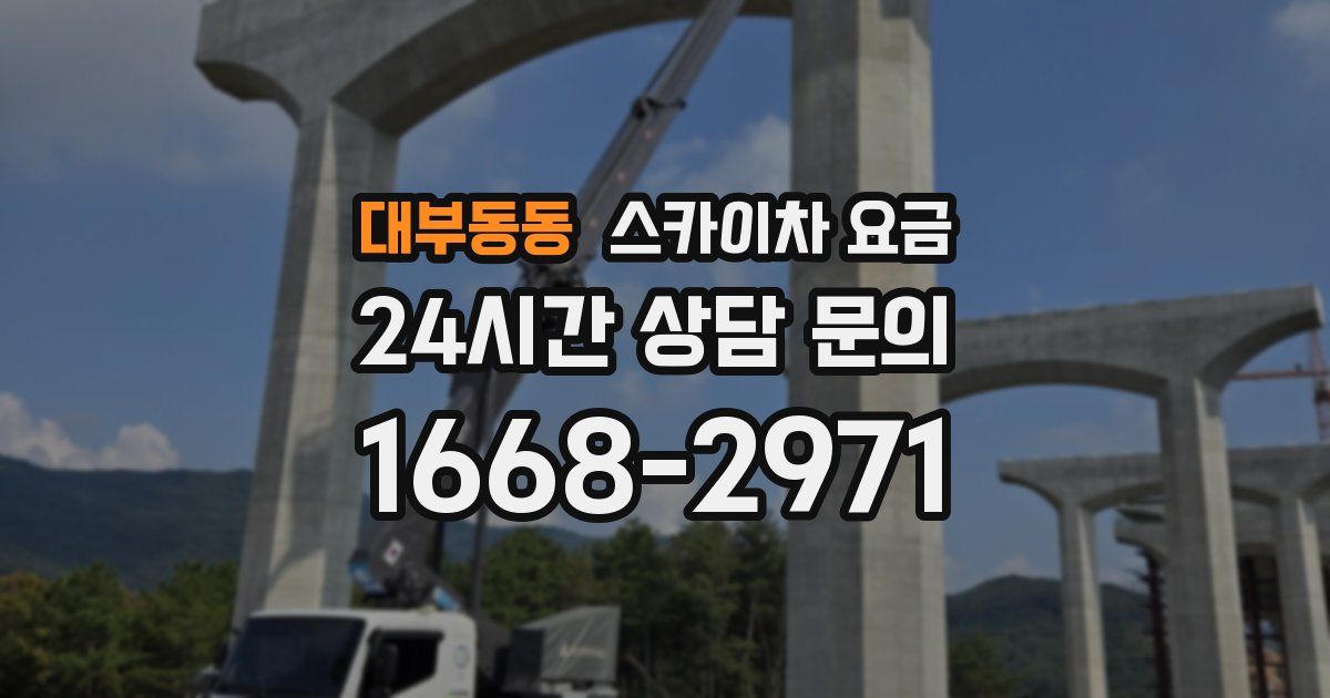 대부동동 스카이차 요금