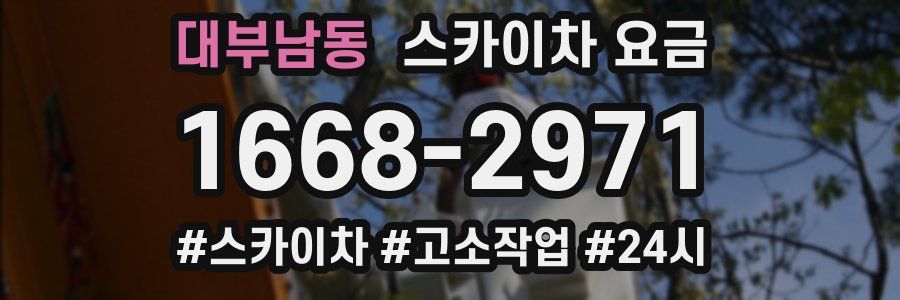 대부남동 스카이차 요금