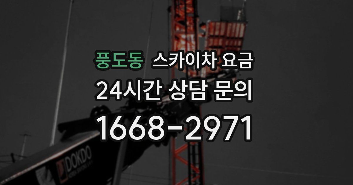 풍도동 스카이차 요금