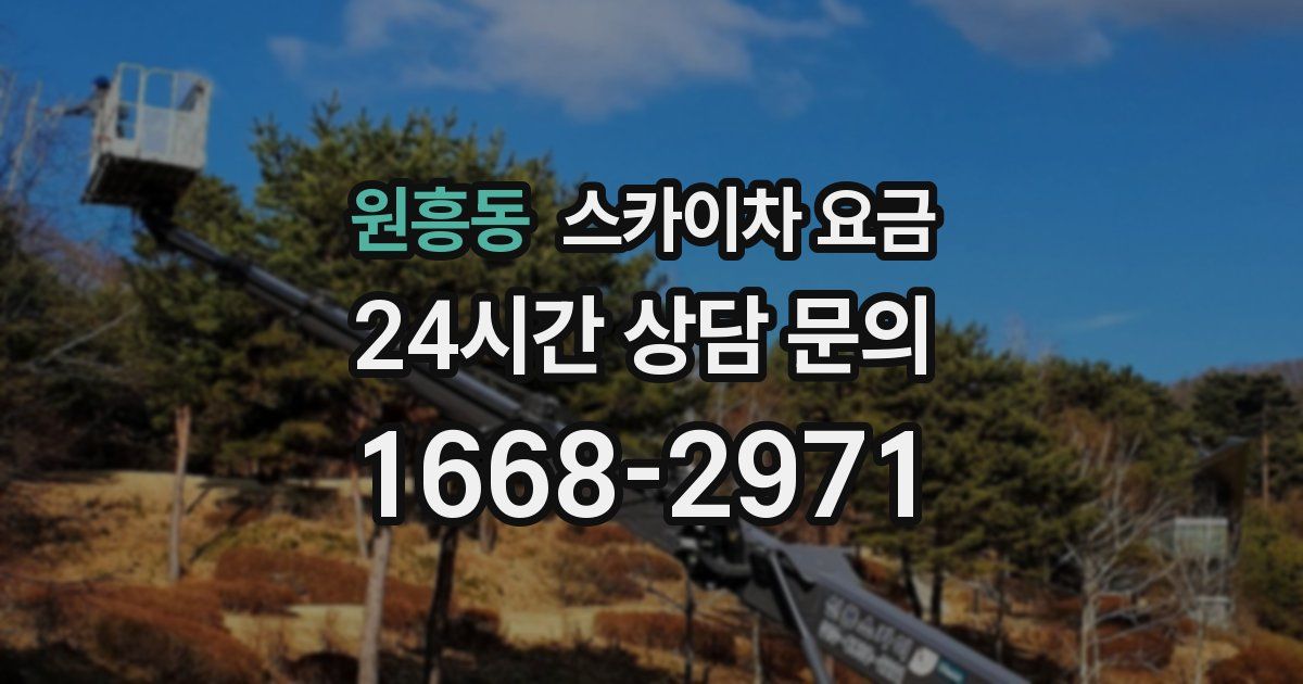 원흥동 스카이차 요금