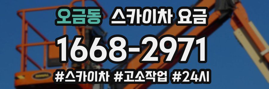 오금동 스카이차 요금