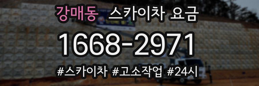 강매동 스카이차 요금