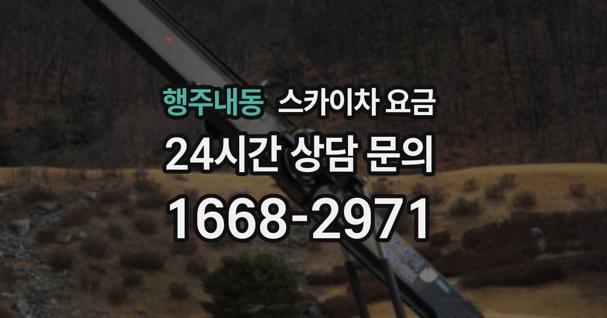 행주내동 스카이차 요금