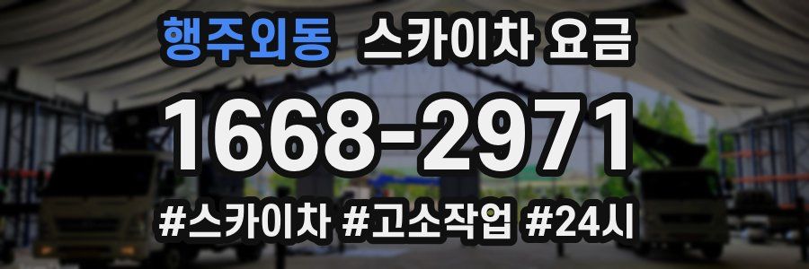 행주외동 스카이차 요금