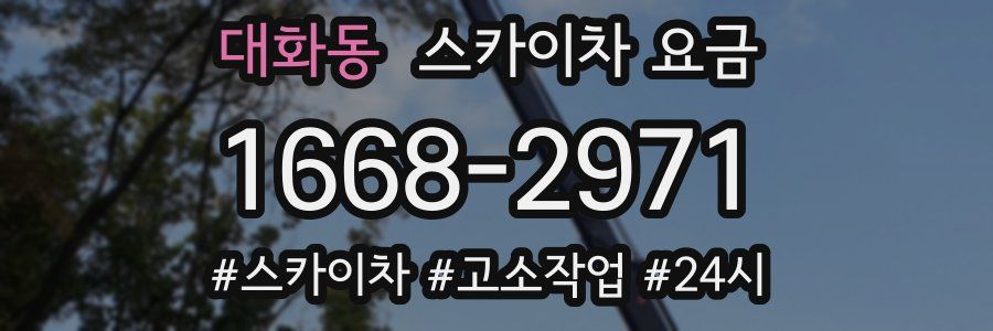 대화동 스카이차 요금