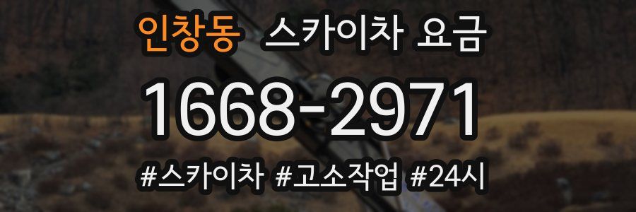 인창동 스카이차 요금