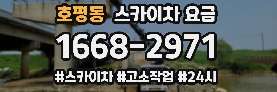 호평동 스카이차 요금