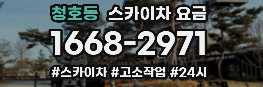 청호동 스카이차 요금