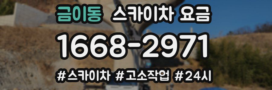 금이동 스카이차 요금