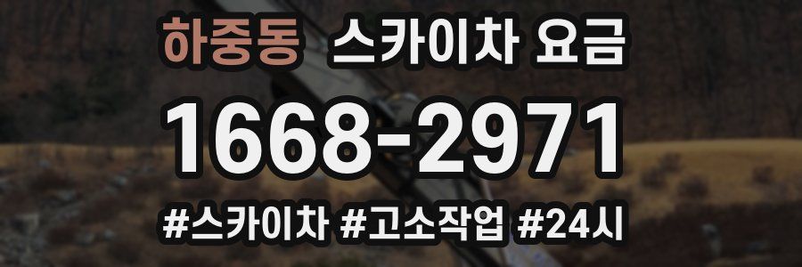 하중동 스카이차 요금